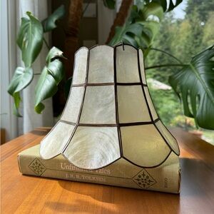 Vintage Capiz Shell Lampshade - 6.5” tall